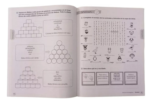 Practico Mi Ortografía 1/ Cuaderno De Trabajo/ Primaria/emu