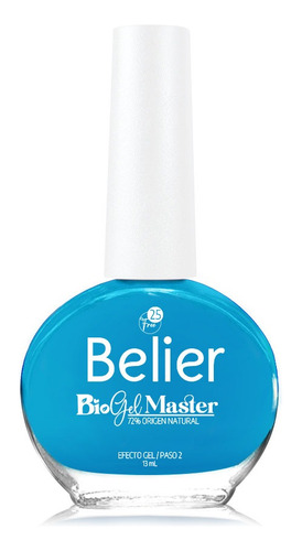 Esmalte Belier Bio Gel Master - mL  Color Azul egeo