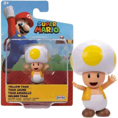 Mini Figura Yellow Toad - Super Mario O Filme Nintendo Candi