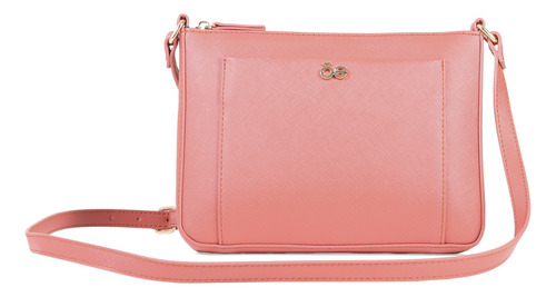 Bolsa Crossbody Para Mujer Cloe Diseño Atemporal Color Coral