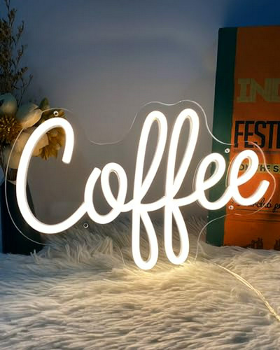 Letrero Luminoso Led Para Cafebar, Ajustable, Decoración Caf