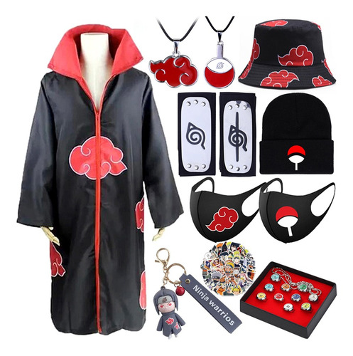 Kit De 21 Accesorios De Traje De Naruto Akatsuki Itachi