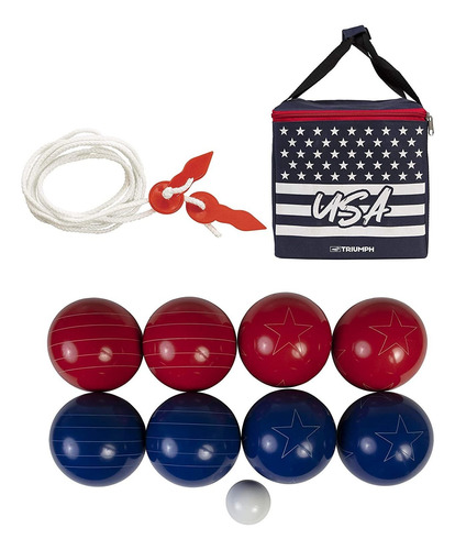 Juego De Petanca Triumph Sports Patriotic Ligero, Port...