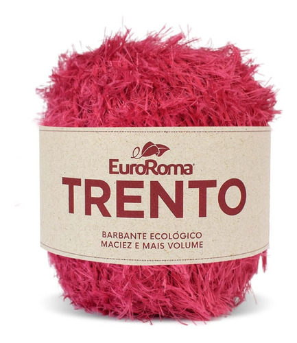 Barbante Euroroma Linha Trento 200g 101m Cores Tricô Crochê Cor Pink - 0550