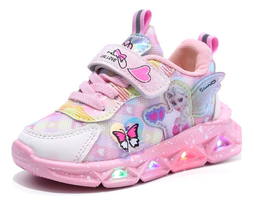 Led Elsa Princesa Zapatos, Zapatos Deportivos De Moda