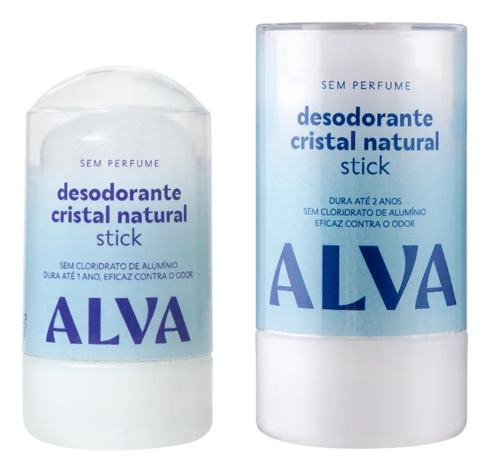Kit Desodorante Stick Cristal Sensitive Natural Alva Vegano