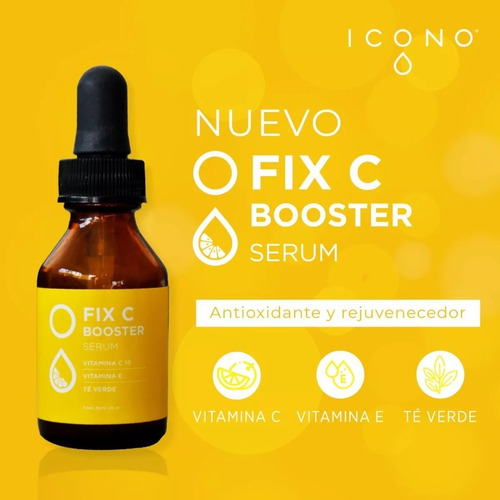 Gel Exfoliante Iluminador 100g + Booster Serum Fix C Icono