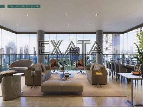 Imagem 2 de 15 de Apartamento À Venda Na Vila Nova Conceição Com 359,08m² Úteis, 4 Amplas Suítes, Lobby Com Pé Direito Triplo, Varanda Gourmet, Piscina, 4 Vagas De Garagem + Depósito. Entrega Em Ju - Ap01281 - 705462