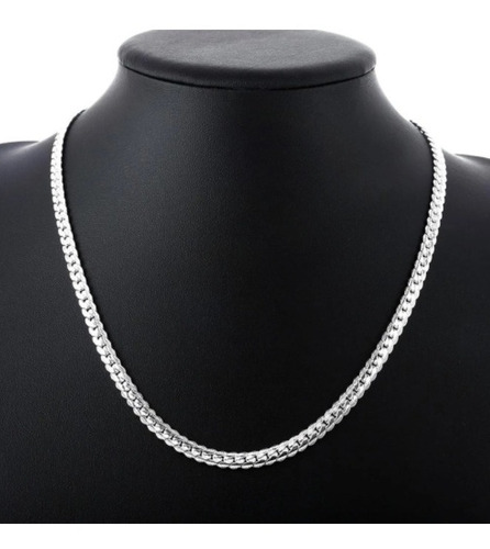 Collar De Hombre, 50 Cm Plata 925