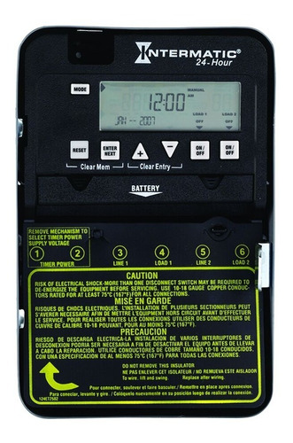 Timer Electrónico 24hrs 2-spst 120-277v Intermatic Et1125cmx