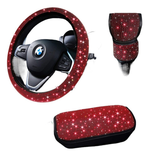 Funda De Volante De Coche Para Mujer, Juego Interior De