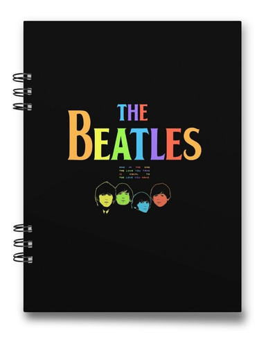 Imagen 1 de 10 de The Beatles Cuaderno 15x20 Cms Media Carta 100 Hojas