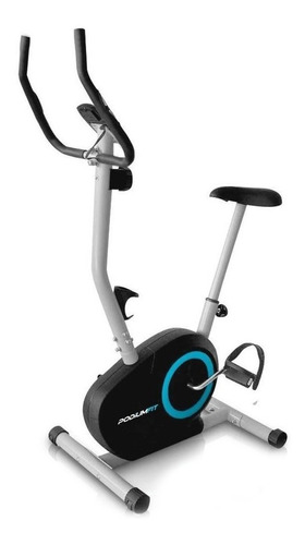 Bicicleta ergométrica PodiumFit V200 vertical cor preto e prata