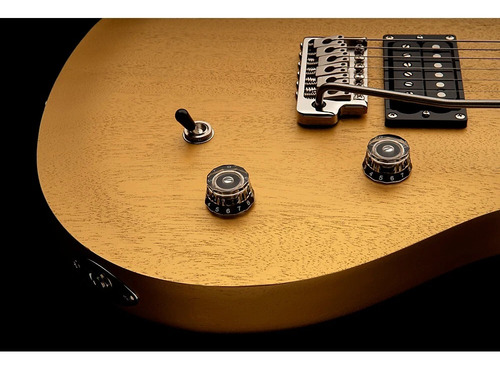 Guitarra Eléctrica Prs Se Ce24 Standard Satin, Metallic Gold Diestro Dorado Oscuro Palisandro