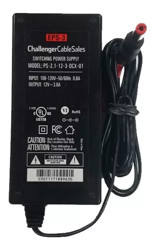 Eliminador Cargador Corriente Adaptador 12v 1 Amp Bocinas