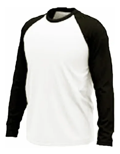 Polera bicolor manga larga hotsell