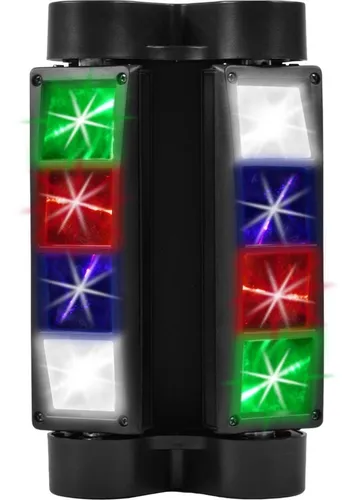 Cabe a m vel a laser Rgbw Mini Spider Robotic Leds 4 em 1