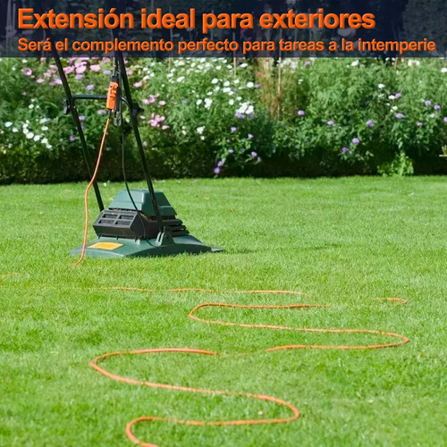 Moreka Cable De Extensión 15 Metros 3 Tomas Moreka-chs15 Color Naranja