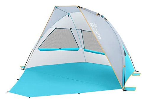 Wolfwise 2-3 Personas Portátiles De Playa Upf 50 Sun Shade C