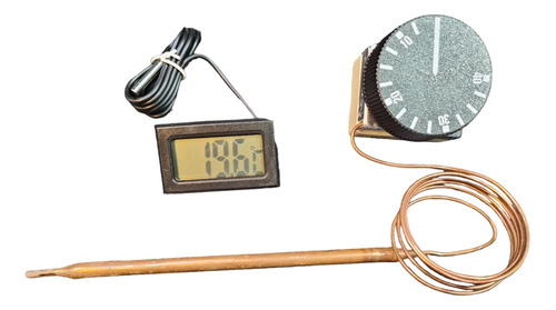 Kit  Incubadora Termometro Digital Y Termostato De 4 A 40 ºc
