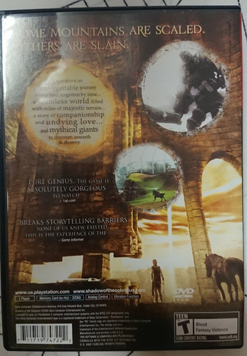 Shadow Of Colossus Ps2, Semi Nuevo (Usado)
