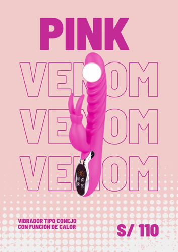 Vibrador Tipo Conejo Con Función De Calor