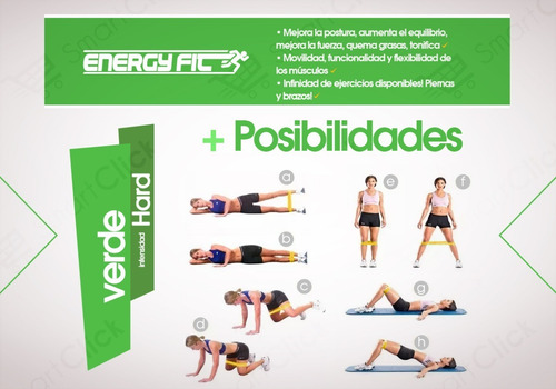 Imagen 4 de 10 de Banda Elastica Circular Hard 0.9 Ejercicio Gimnasia Fitness