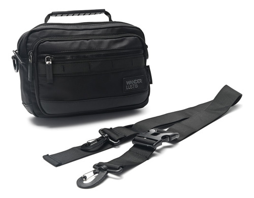 Morral Hombre Bandolera Urban Mode Wanderlust Negro 23x15x7