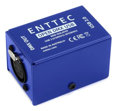 Interfaz De Iluminación Usb Enttec Open Dmx 70303 - Model Bs