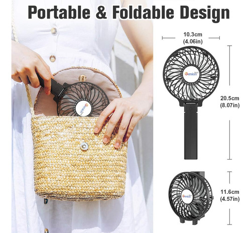 Versiontech. Mini Ventilador Portátil, Ventilador De Escrito