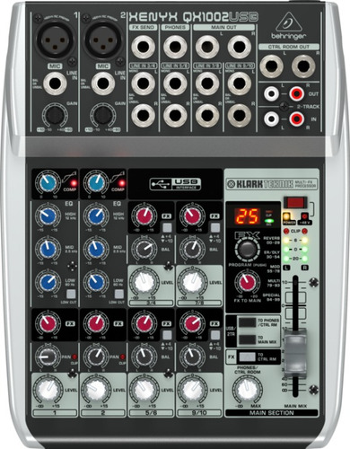 Consola Behringer Xenyx Qx1002usb 10 Entradas 2 Bus Efectos