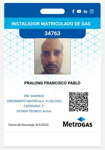 Plomero Gasista Matriculado, Reparación Y Mantenimiento.