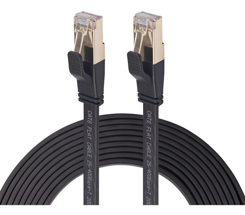  5m Cable Plano Cat8 Rj45 Utp Ethernet 40gb - Categoria 8 