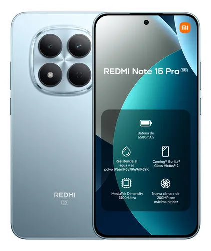 Redmi Note 15 Pro 5G Glacier Blue 8Gb Ram 256Gb Rom
