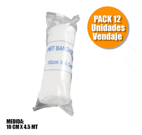 Venda De Gasa 10cm X 4,5mt - Pack 12 Unidades
