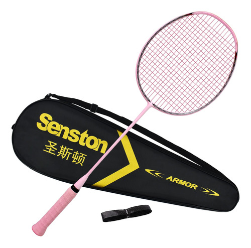 Senston Raqueta Badminton N90 Ligera 6u Profesional 100%
