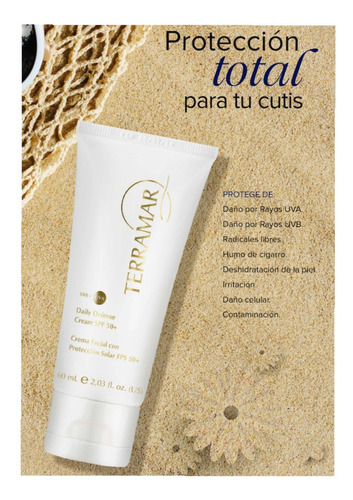 Terramar Crema Facial Con Protección Solar Fps50 60grs.