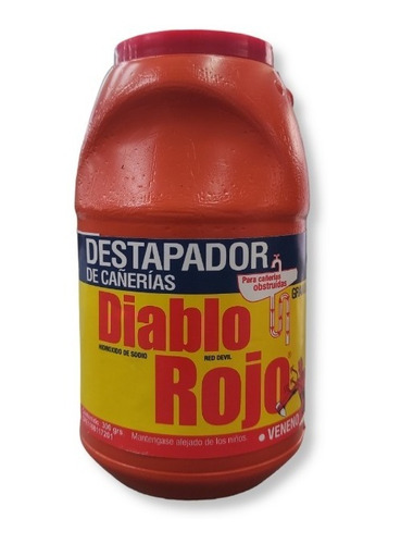 Destapador Cañerias Granulado - Diablo Rojo - Tienda Fisica