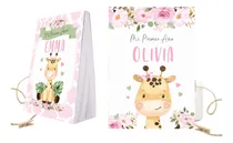 Comprar 15 Anotadores Souvenir Jirafa Selva Safari Rosa 10x15cm 50hj
