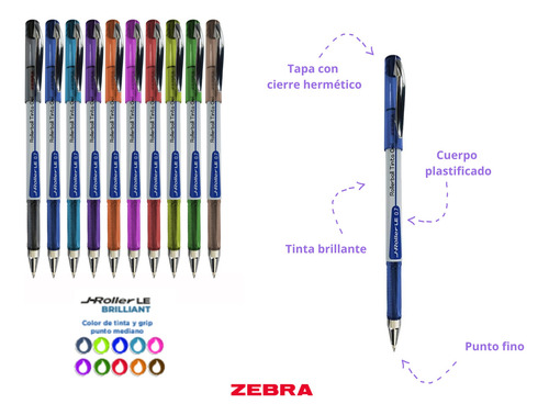 Zebra Paquete J Roller-le + Mildliner Pet-it Milk Multicolor Multicolor