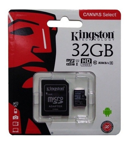 Kingston Memoria Micro Sdhc 32gb 80mb C10 Adap Sd Sdc10/32gb