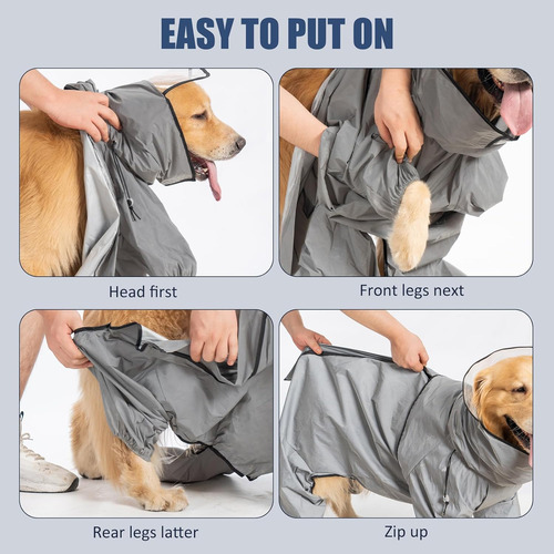 Impermeable Para Perros Avont - Impermeable Con Transpare...