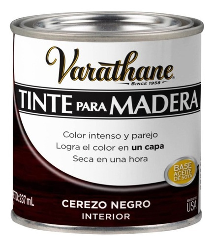 Tinte Para Madera Colores Clásicos 0,237 L Varathane Color Cerezo Negro