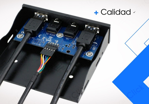 Panel Frontal Pc 3.5 Usb Puertos 3.0 + Audio Entrada Salida