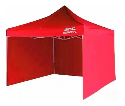 Gazebo Waterdog Mod Expo 303 Plegable 3x3 Paredes Laterales Color Rojo