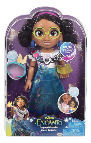 Disney Encanto Mirabel 36cm Que Canta Y Mariposa Con Luz