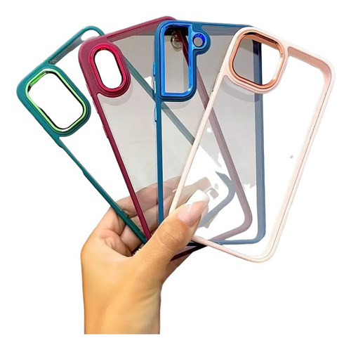 Capa Case Luxo Silicone Acrilico Borda Metal Para Moto G22