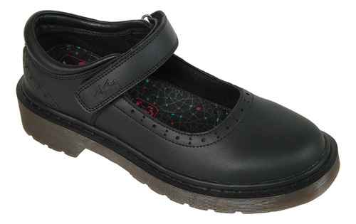 Zapato Escolar De Niña Junior Negro (23 A 29)