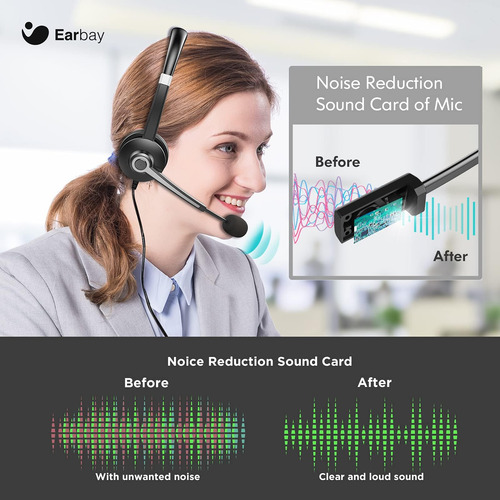 Auriculares Usb Para Computadora Con Micrófono Para Pc Con Y
