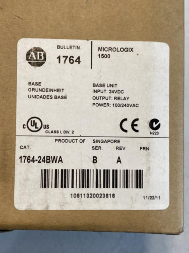 Allen Bradley 1764-24bwa Plc Base Micrologix 1500 Ttv